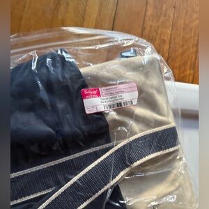 Thirty-One Canvas Tote Bag in Navy and Cream